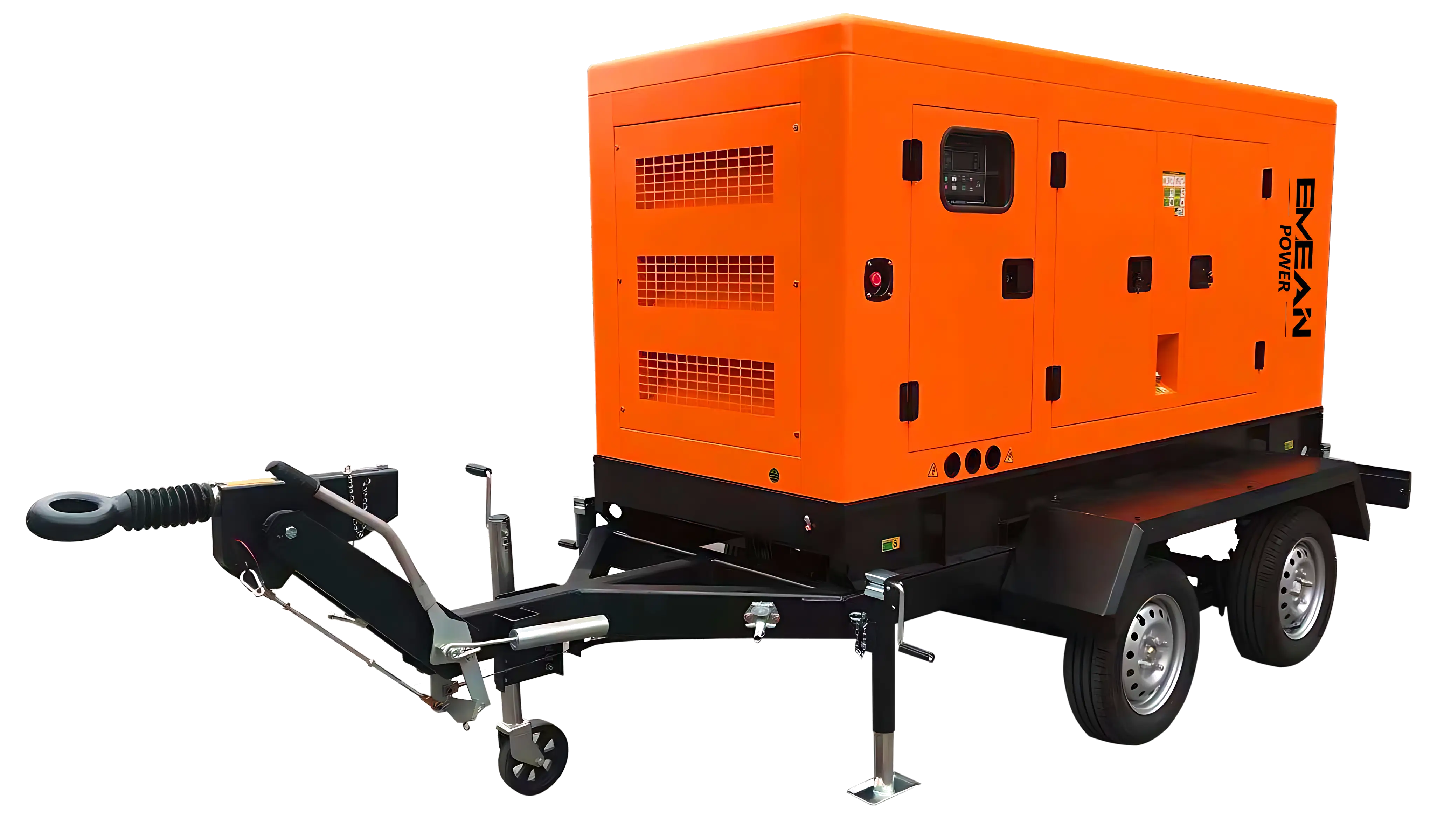 Mobile Generator With Four-wheel Trailer