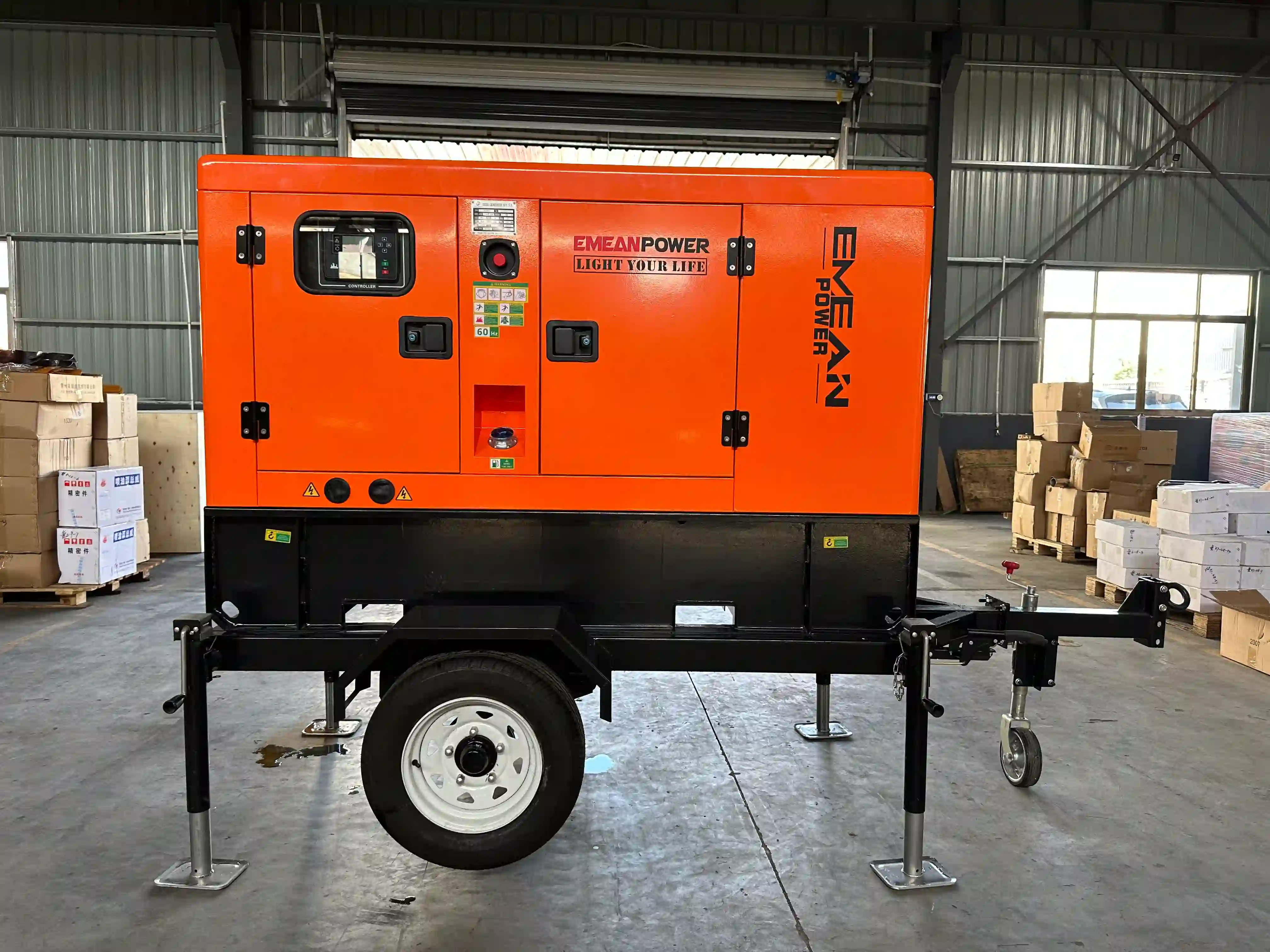Mobile Generator With 2 Wheels