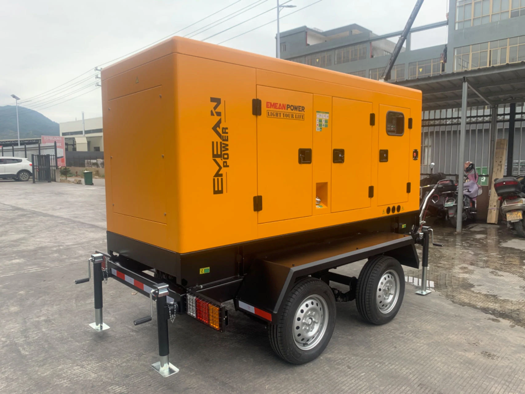 Mobile Generator With 4 Wheels