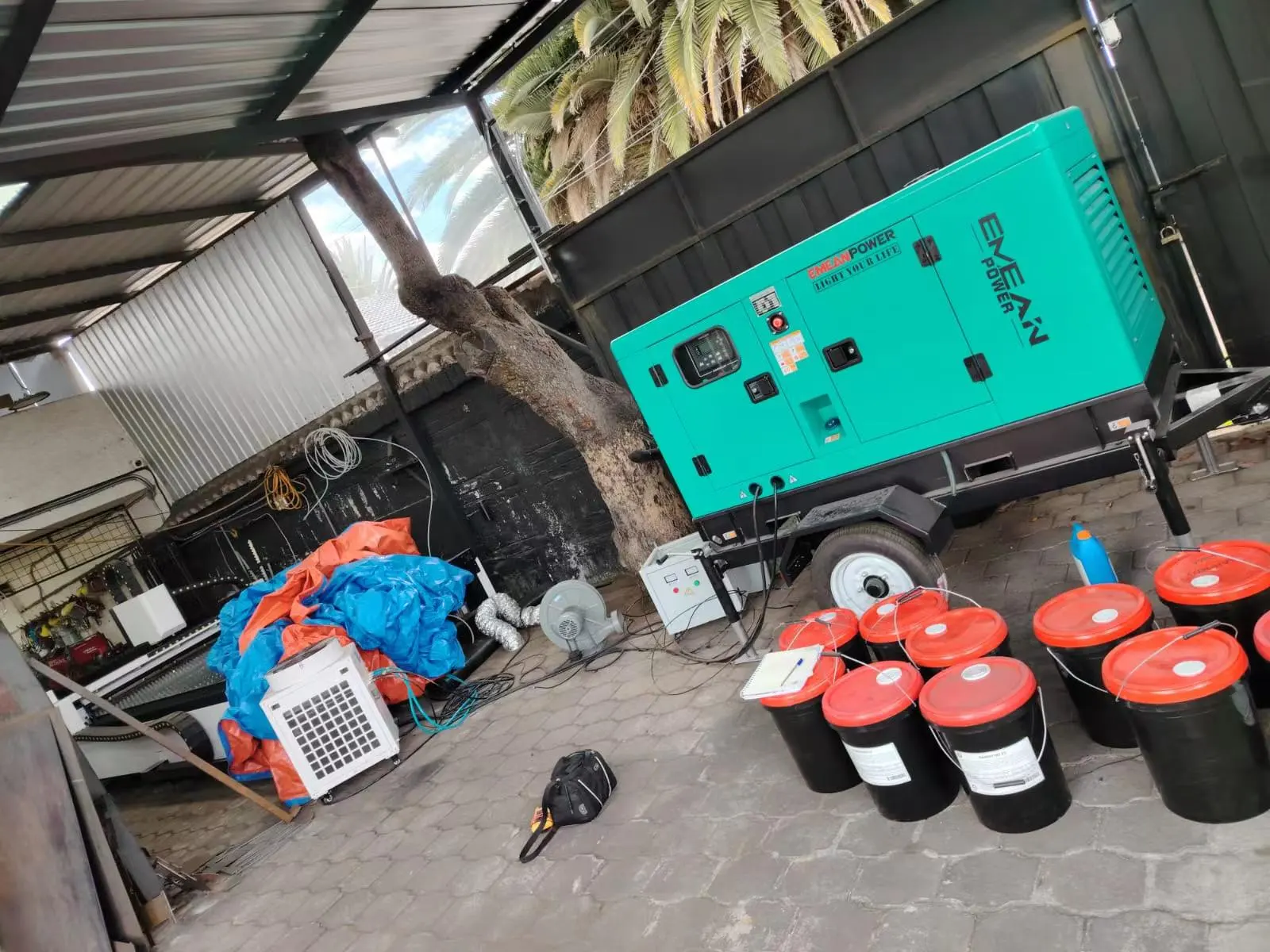 trailer with generator